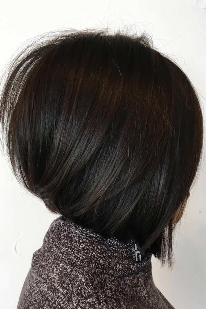 A line Straight Bob #faceshapes #squareface #bobhaircut» width=«667» height=«1000