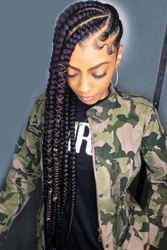 35 Goddess Braids Ideas For Ravishing Natural Hairstyles