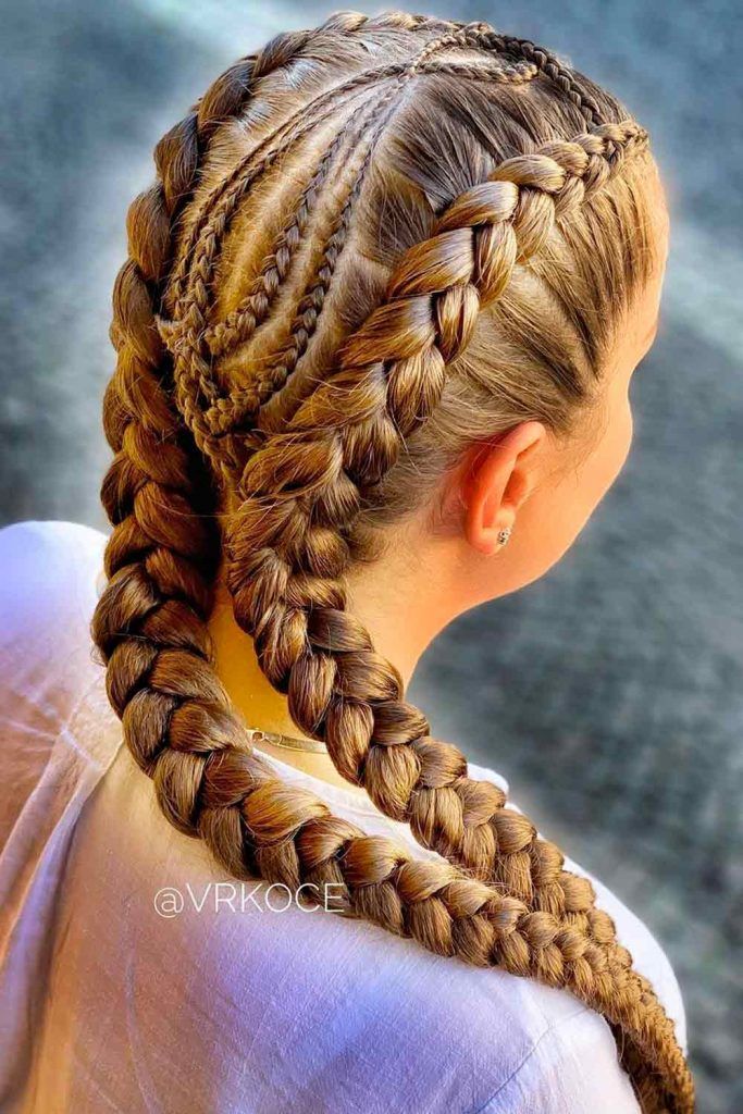 Fancy Double French Goddess Braids