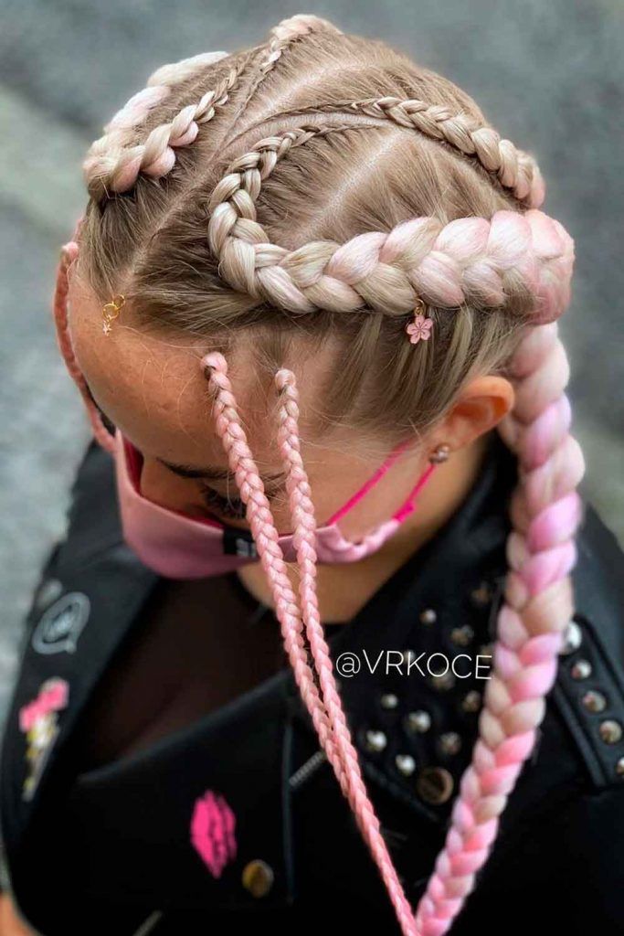 Creative Side Goddess Braids