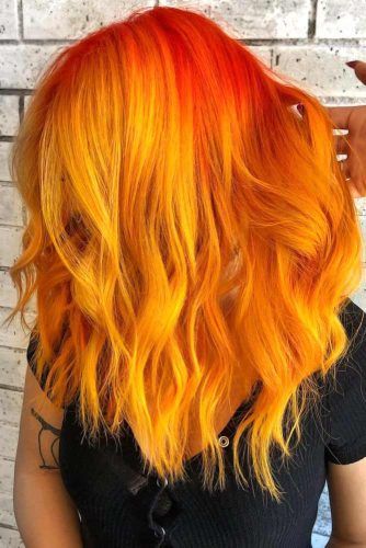 beautiful fiery orange hair