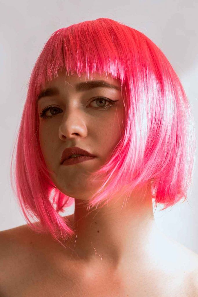 Pink Textured Bob