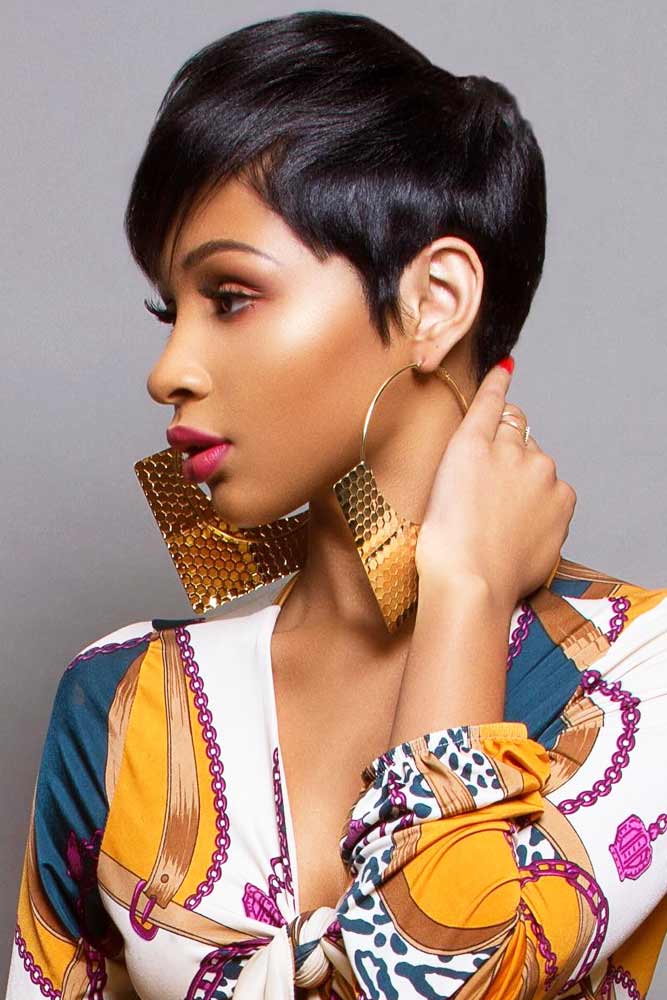 Polished Straight Pixie #shorthairstyles #naturalhair #hairstyles #pixiecut #straighthair