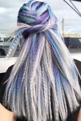 Simple Crimped Half-Up Style #half-up #longhair