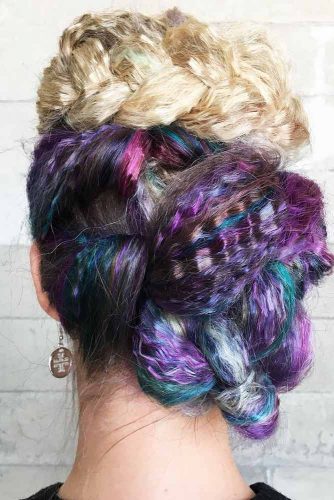 Braids And Twists With Tails And Crimps #braids #updo
