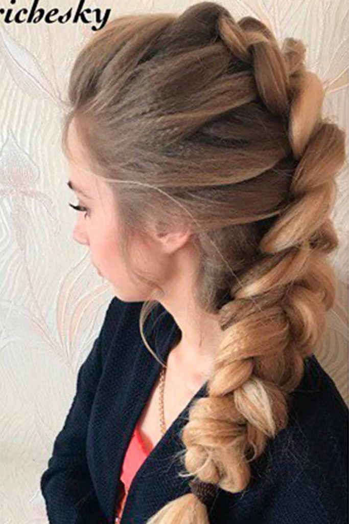 Sassy Braided Faux Hawk Hairstyle