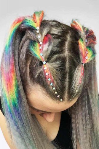 Multidimensional Crimped Pull Through Braids #crimpedhair
