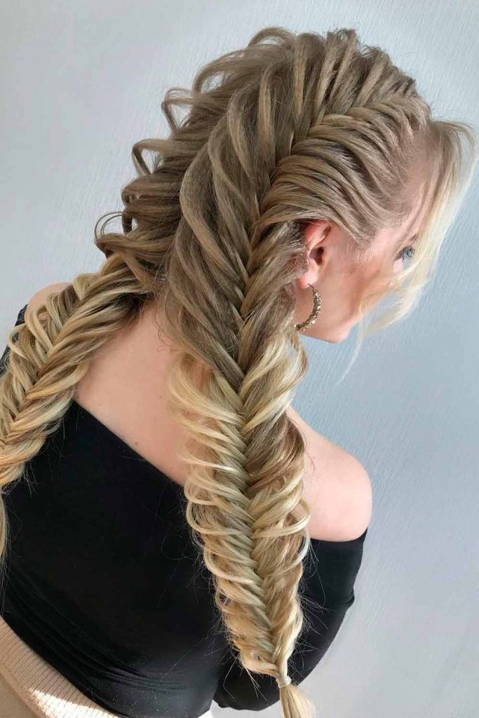 Voluminous Dutch Fishtail Pigtails