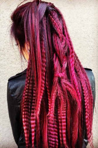 Super Textured Half-Up With French Braid #braids #half-up