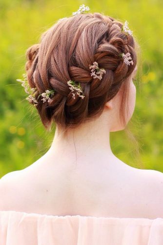 Lovely French Crown Braid #braids #updo