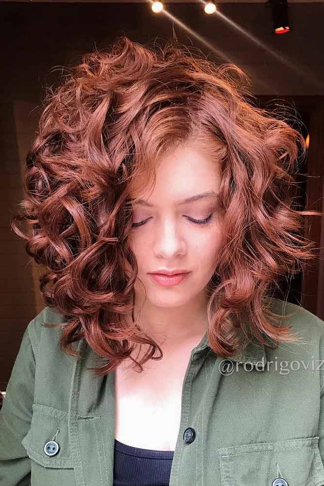 Auburn Lob #curlybob #haircuts #bobhaircuts #longbob