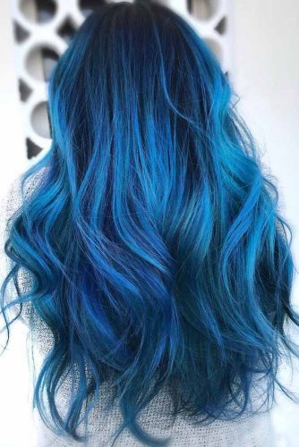 55 Tasteful Blue Black Hair Color Ideas To Try In Any Season