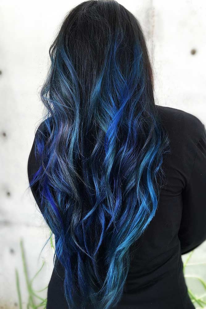 53 Tasteful Blue Black Hair Color Ideas To Try In Any Season