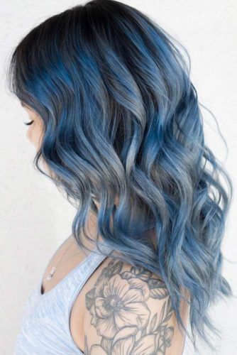 55 Tasteful Blue Black Hair Color Ideas To Try In Any Season