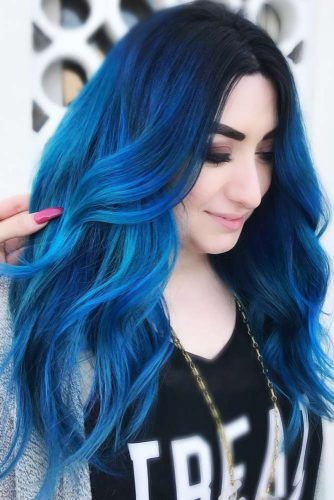 55 Tasteful Blue Black Hair Color Ideas To Try In Any Season
