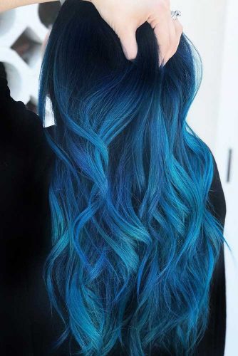 55 Tasteful Blue Black Hair Color Ideas To Try In Any Season