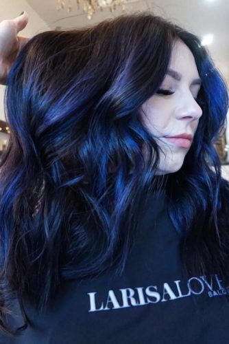 55 Tasteful Blue Black Hair Color Ideas To Try In Any Season