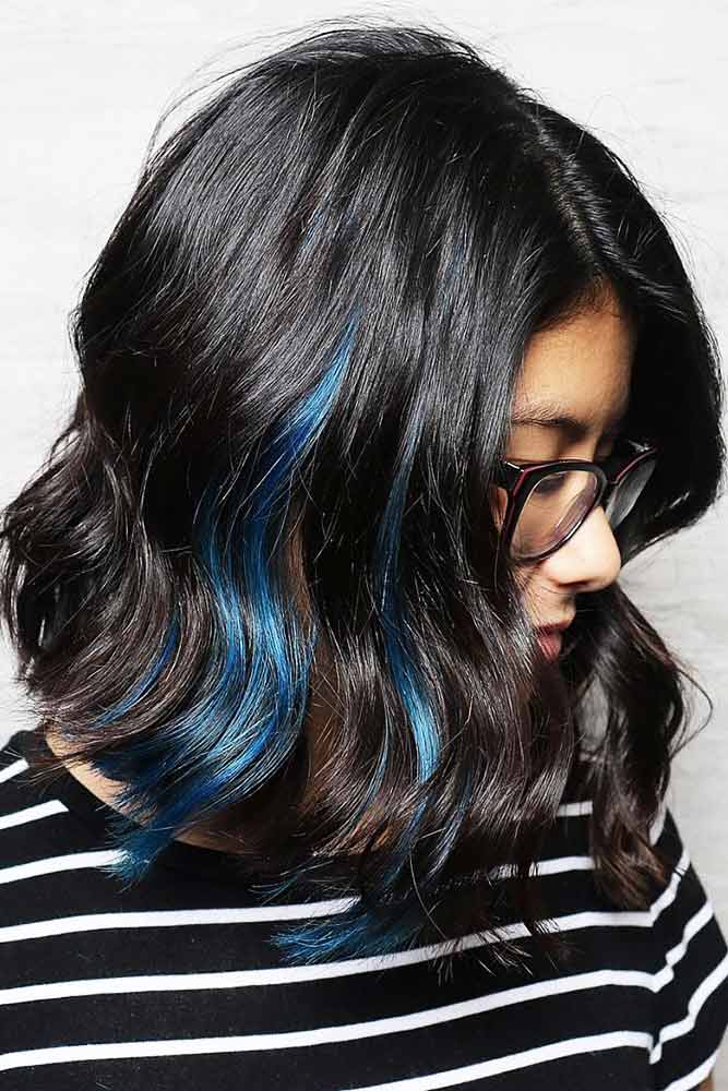 53 Tasteful Blue Black Hair Color Ideas To Try In Any Season