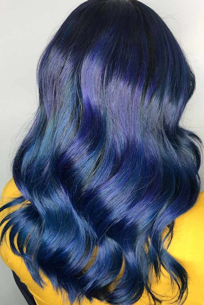 50 Tasteful Blue Black Hair Color Ideas To Try In Any Season