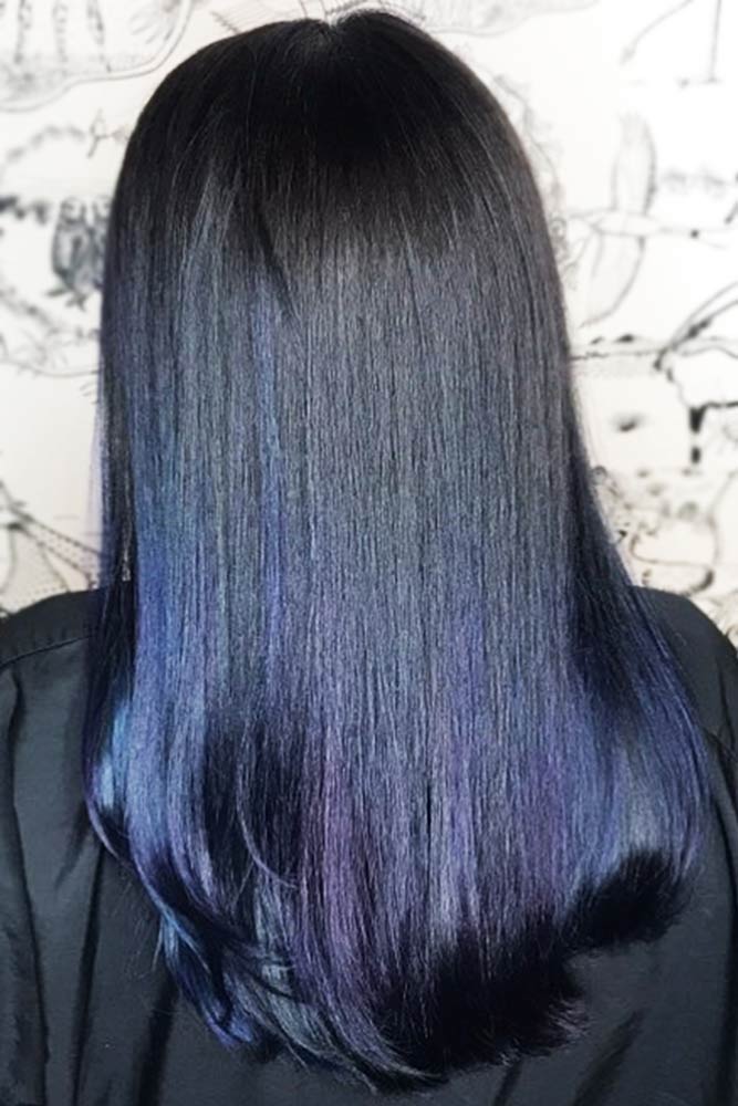 50 Tasteful Blue Black Hair Color Ideas To Try In Any Season