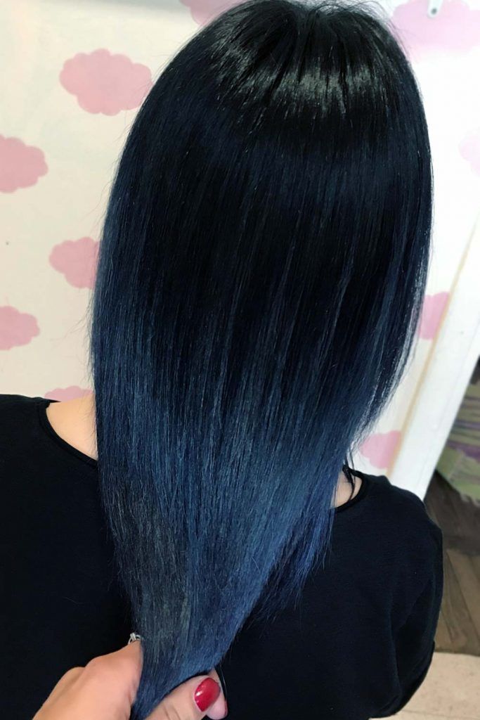 50 Tasteful Blue Black Hair Color Ideas To Try In Any Season