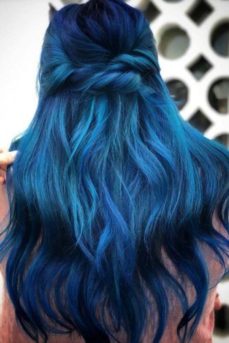 55 Tasteful Blue Black Hair Color Ideas To Try In Any Season