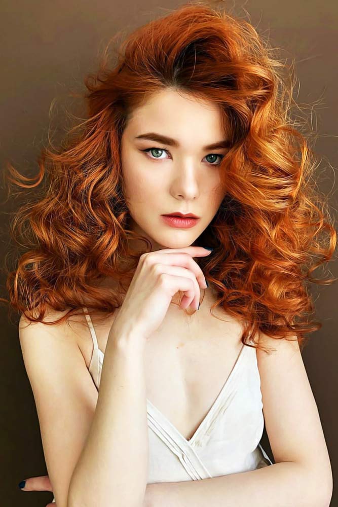 Goldish Copper #haircolorchart #redhair