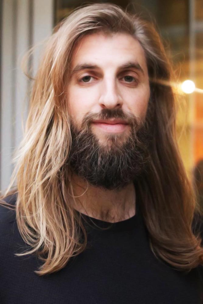 Messy Side Styling With Long Beard #longhair 