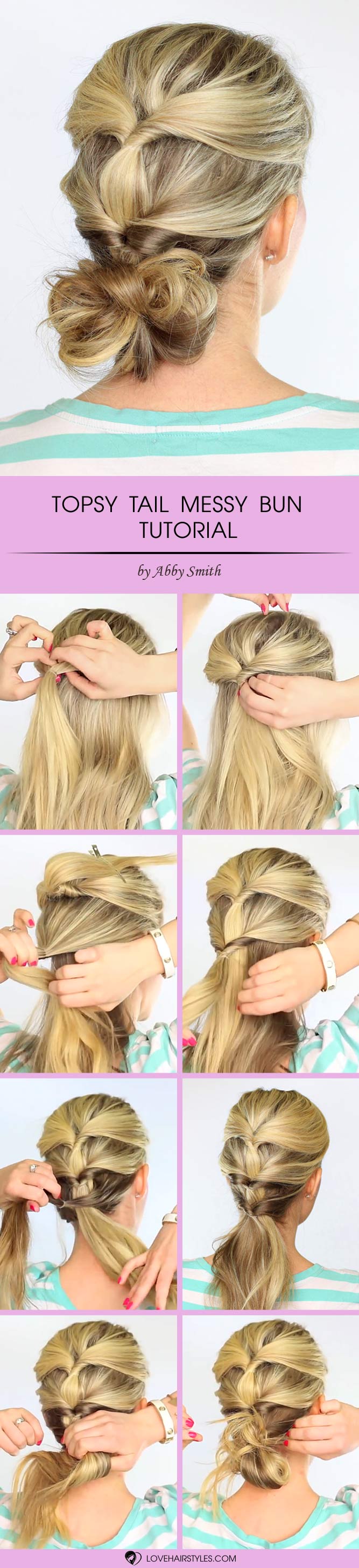 Topsy Tail Braid Hair Tutorial  The Stripe