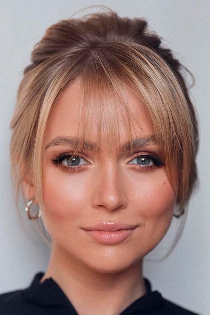 Texturized Wispy Thin Bangs