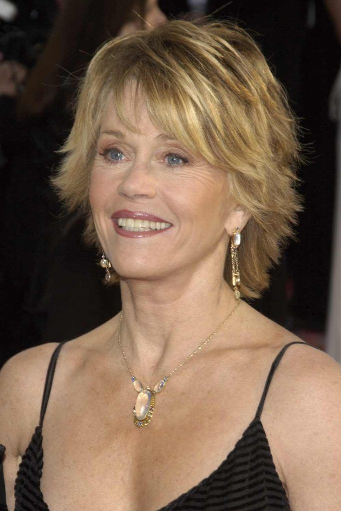 Feathers Layered Hairstyle By Jane Fonda #featheredhaircuts #lovehairstyles