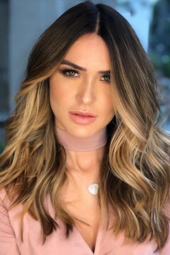 Blonde Under Brunette #highlights #partialhighlights