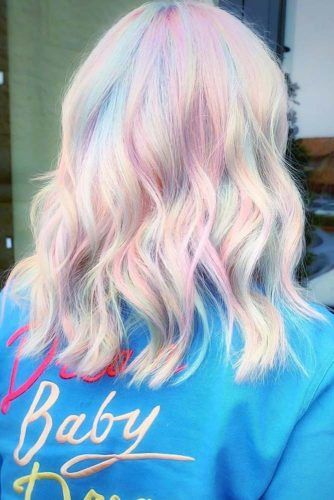 Holographic Pastel #temporaryhaircolor