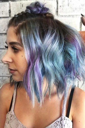 Some Blue, Some Purple & Some Teal #temporaryhaircolor