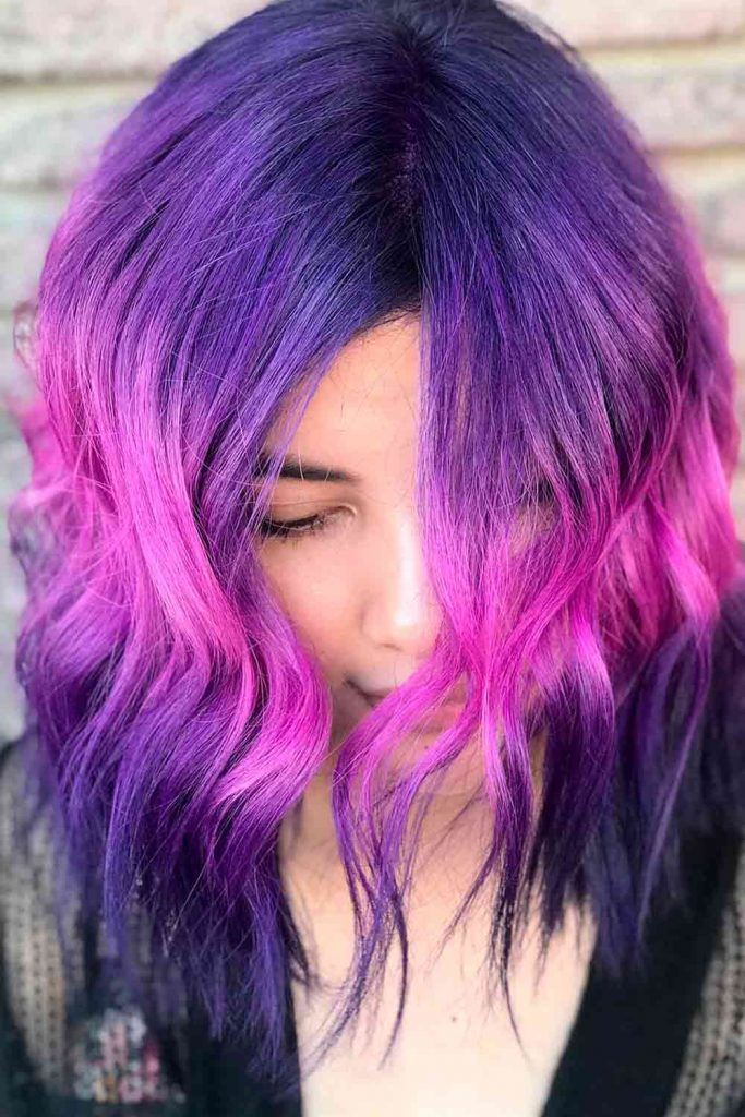 Purple & Fuchsia Hair