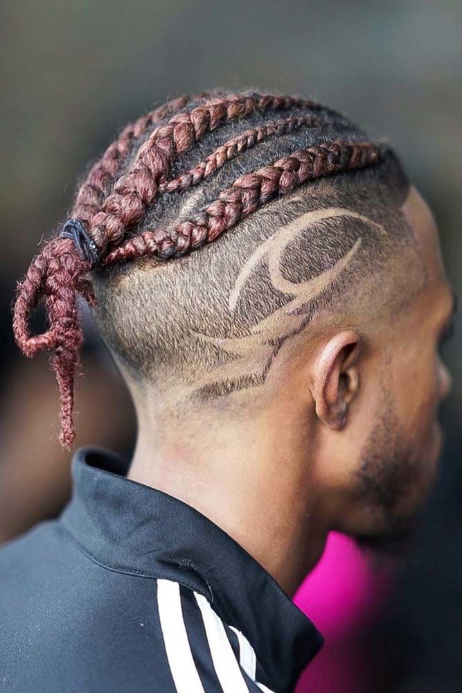 black men braid styles