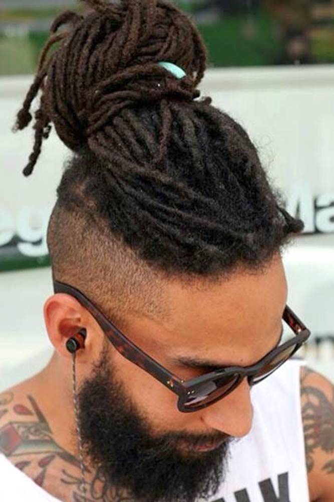 Long Dreads com careca desbotada #longdreads #baldfade #breadstyle