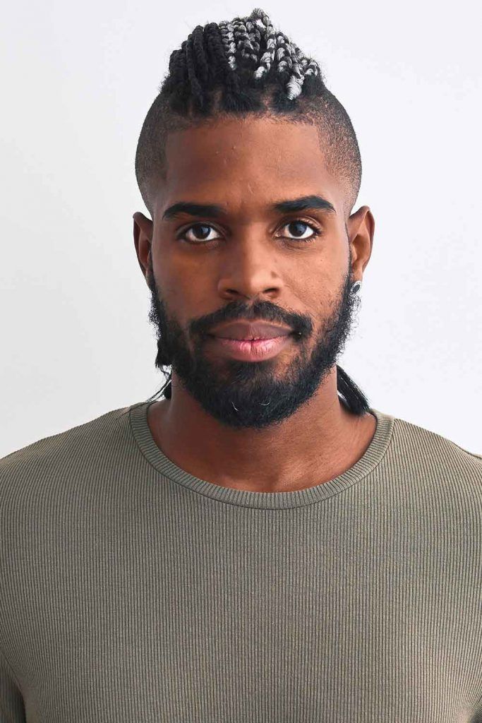 Cortes masculinos negros trançados + corte inferior #blackmenhairstyles