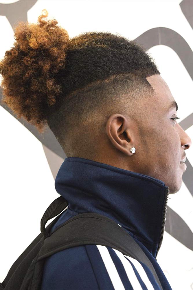 Man Bun With Undercut #manbun #undercuthairstyle #afrohairstyles