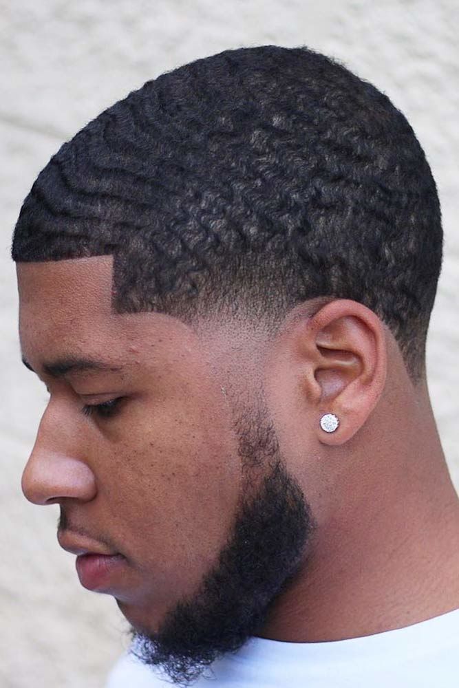 Ondas curtas cônicas #blackmenhairstyles #blackmenhaircuts