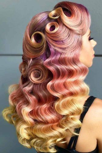 vintage wave hairstyles for long hair