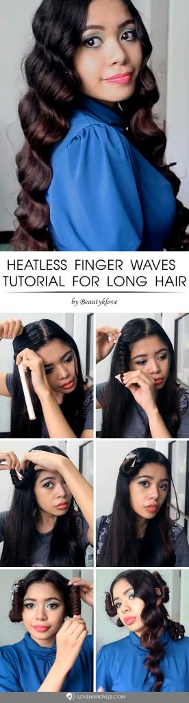 Finger Waves Tutorial For Long Hair #fingerwaves #hairstyles #longhair #tutorial