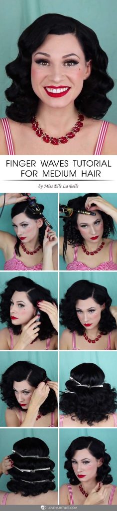 Finger Waves Tutorial For Medium Hair #fingerwaves #hairstyles #mediumhair #tutorial