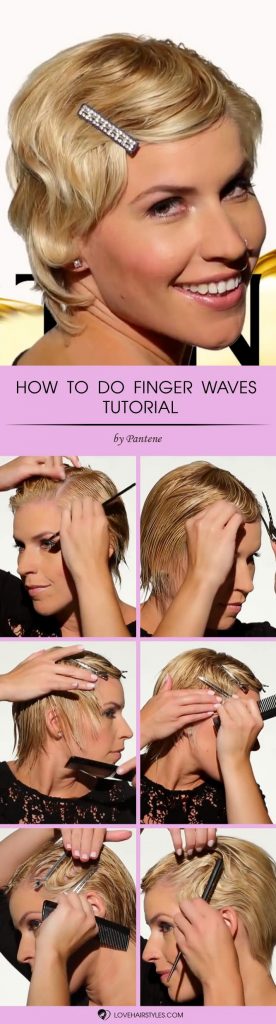 Finger Waves Tutorial For Short Hair #fingerwaves #hairstyles #shorthair #pixiecut #tutorial