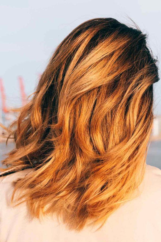 Honey Ombre Over Brownish Base