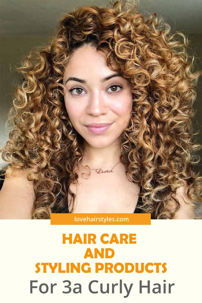 Hair Care And Styling Products For 3a Curly Hair #3ahair #curlyhair #hairtypes