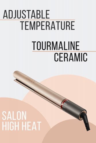 Furiden Professional 2 in 1 Tourmaline Ceramic Flat Iron #hairstraightener #hairtreatments
