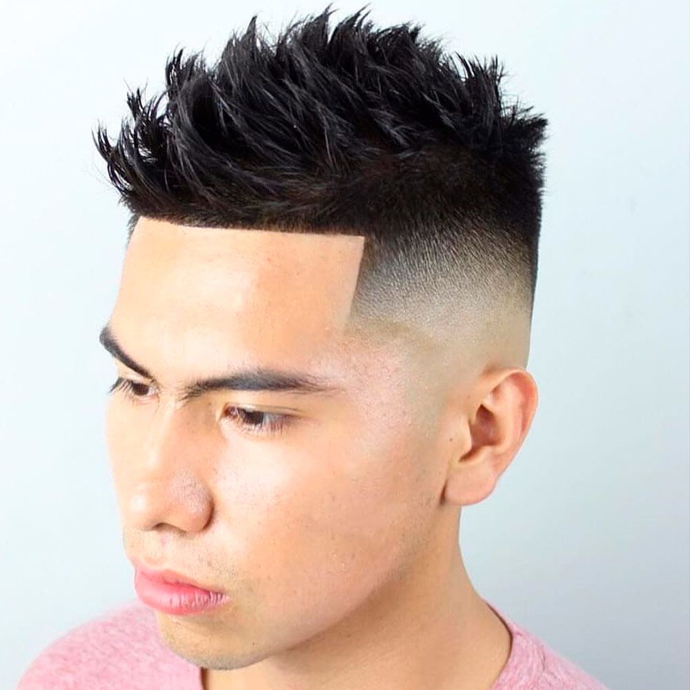 spiky fade haircut