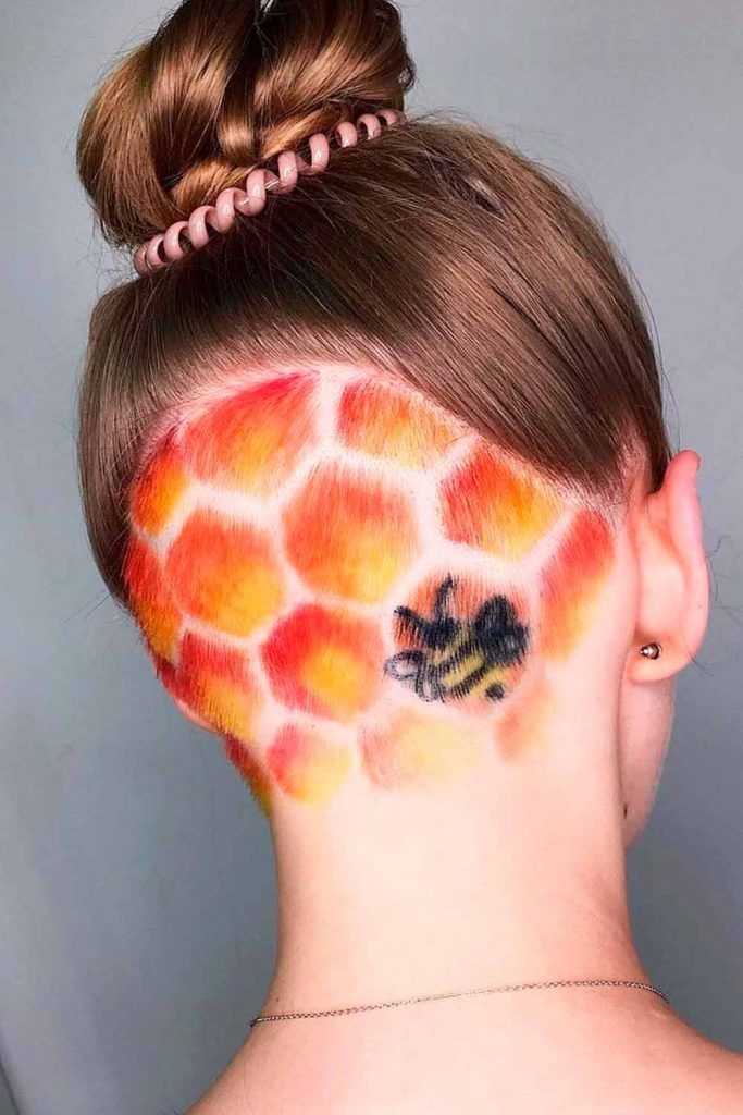 Fiery Honeycomb Undercut