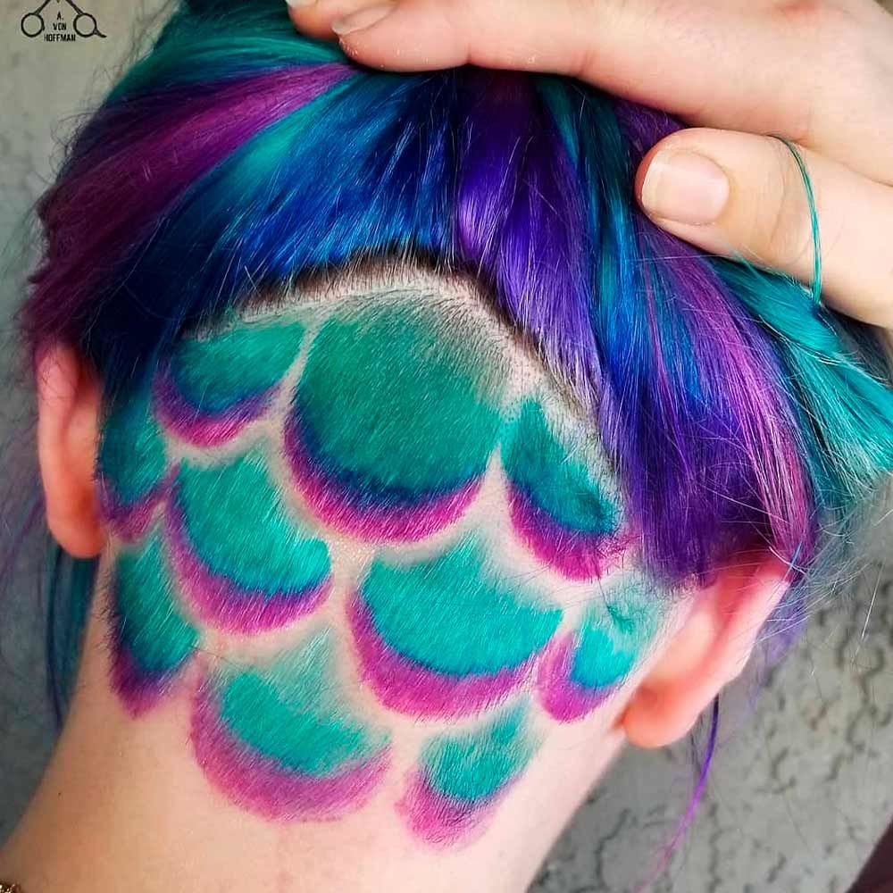 Mermaid Undercut Design